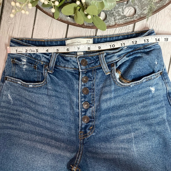 Abercrombie & Fitch Distressed Mom Jeans - Picture 5 of 10
